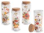 Vela perfumada en tarro de cristal con tapa de corcho