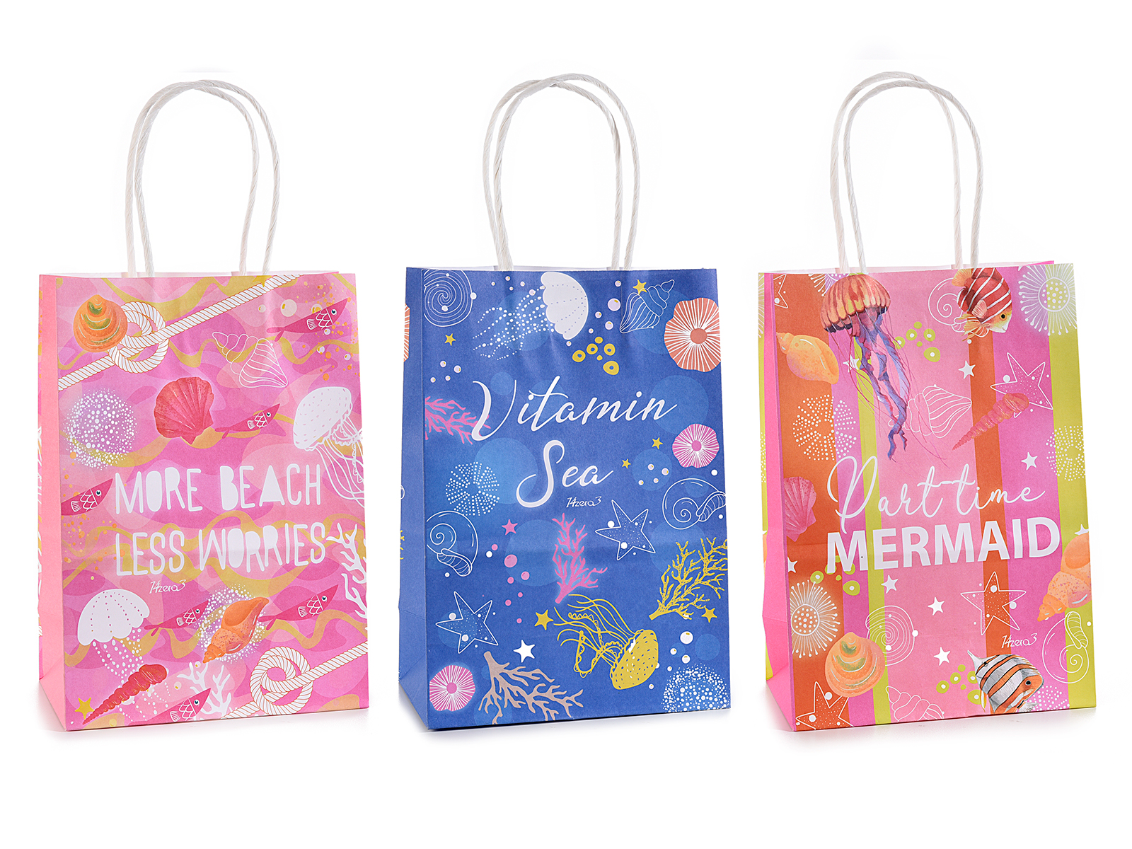 Bolsa de papel pequeña / con estampado "Under the sea" (12.18.53) - Art From