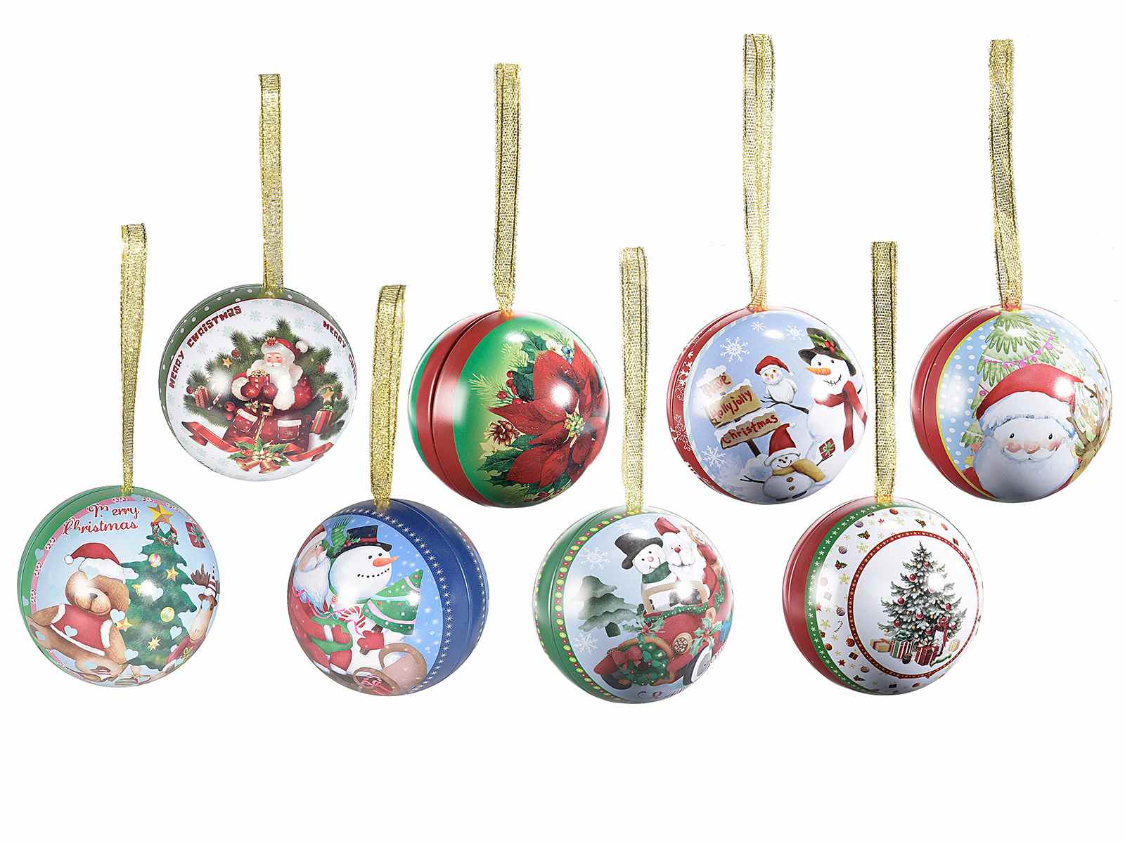Boule En Métal Ouvrable à Suspendre Avec Déco Noël 532150