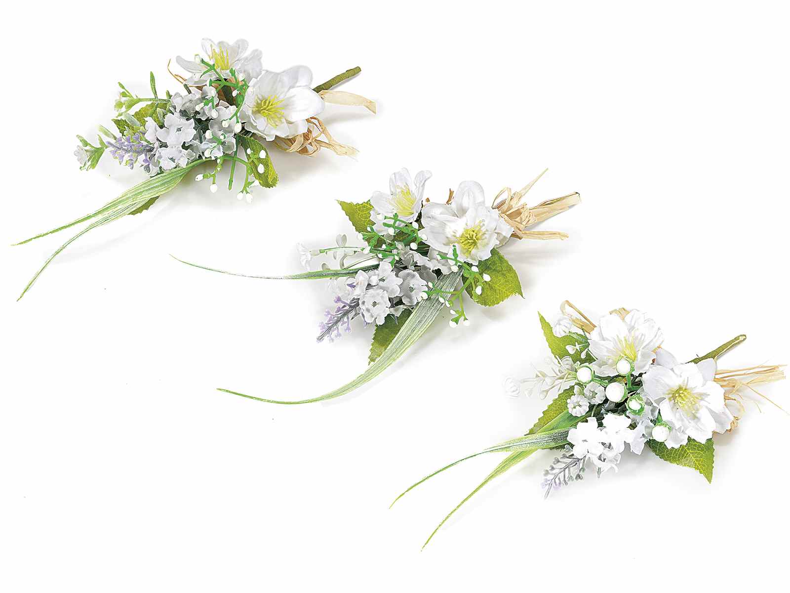 Buchet De Flori Artificiale Cu Arcul Rafia 54 33 34 Art From Italy