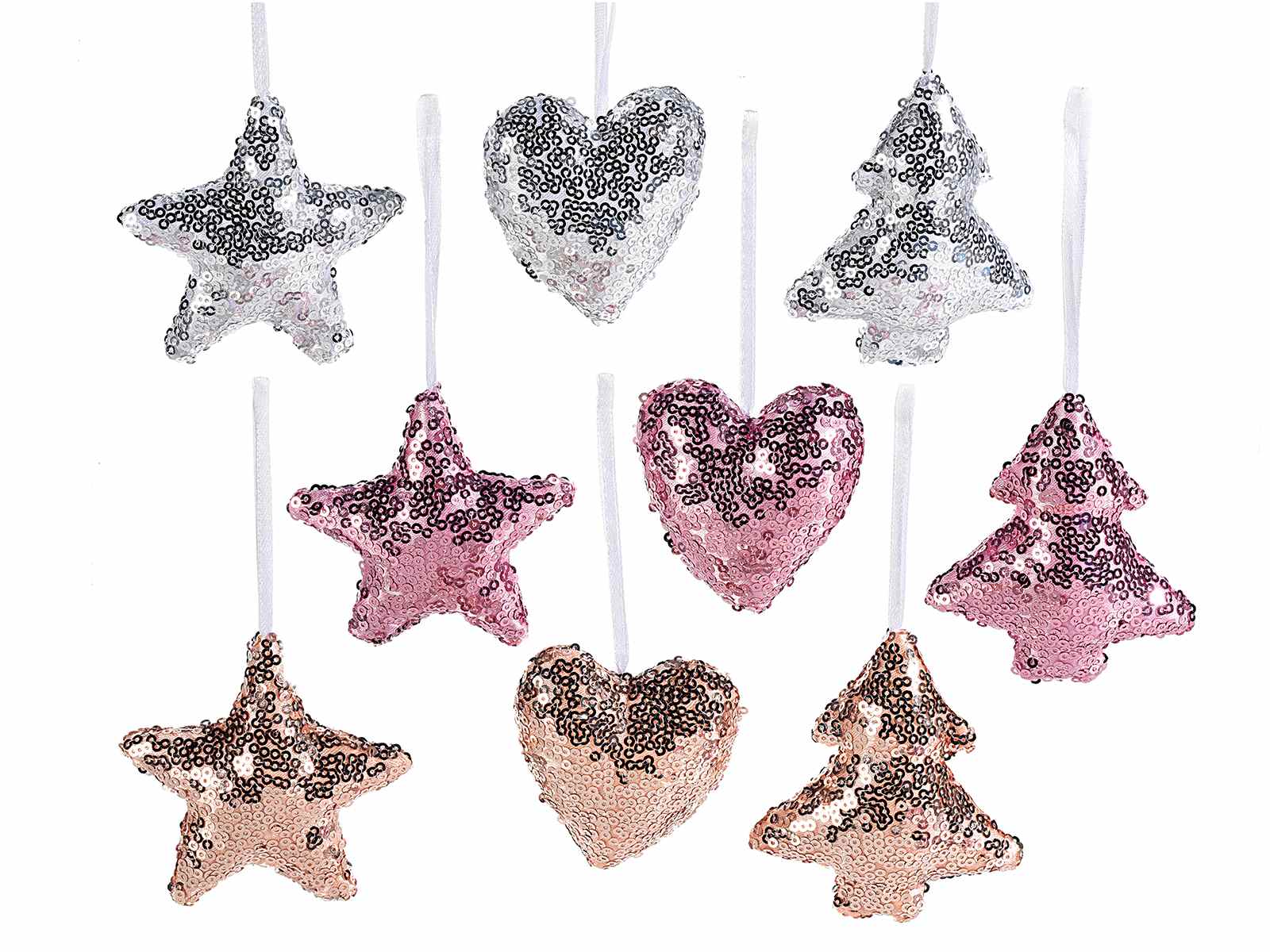 col Filo da Appendere Senza Glitter Paillettes è Decorazione Ideale per la Festa,Cerimonia e Party.（40mm） Sea Team 41ct infrangibile Ornamento Natalizio per Decorare l’Albero Natale 