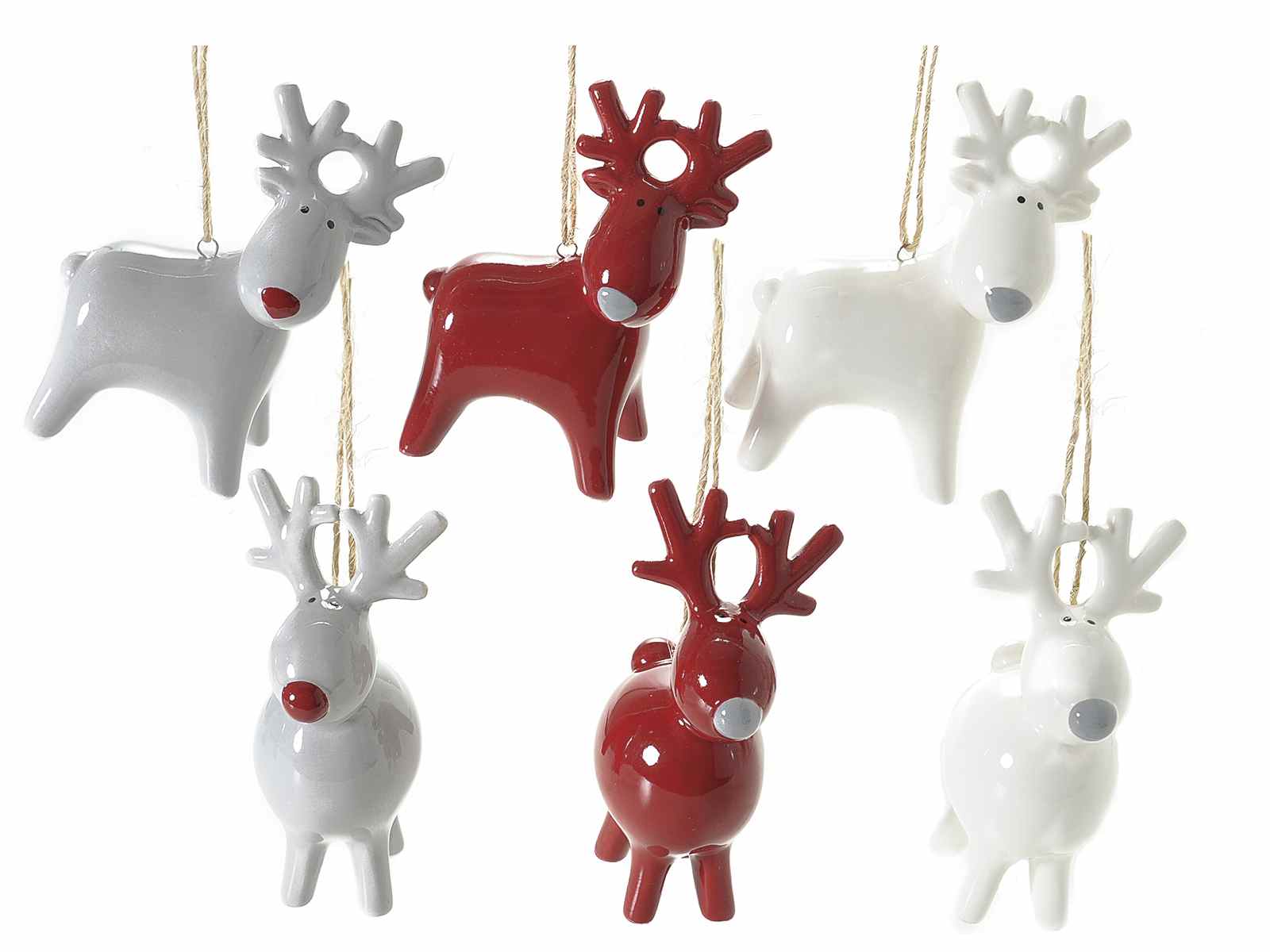 Immagini Renne Natalizie.Renna In Ceramica Colorata Da Appendere 71 33 00 Art From Italy