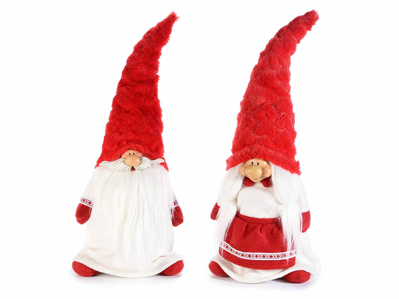 Immagini Mamma Natale.Babbo E Mamma Natale In Stoffa Con Cappello 56 33 17 Art From Italy