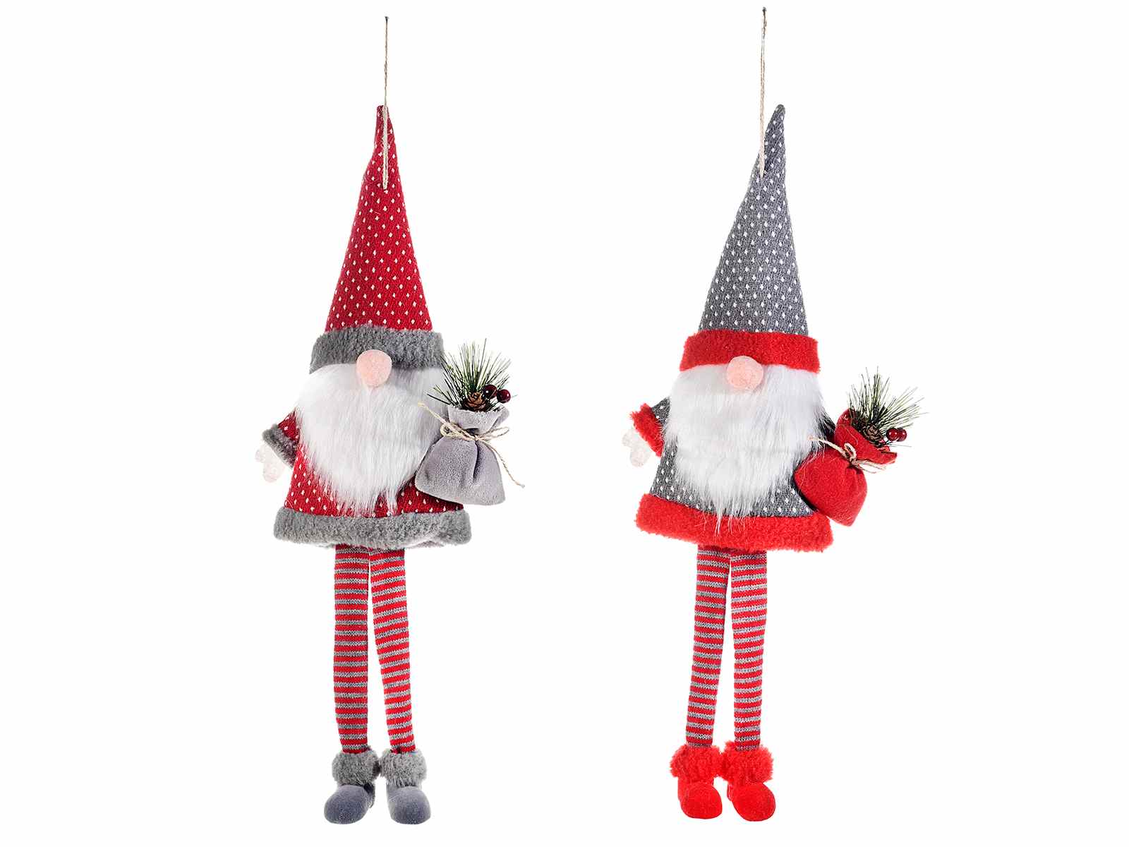 Albero Di Natale 94.Babbo Natale In Stoffa Da Appendere C Cappello Modellabile 56 35 94 Art From Italy