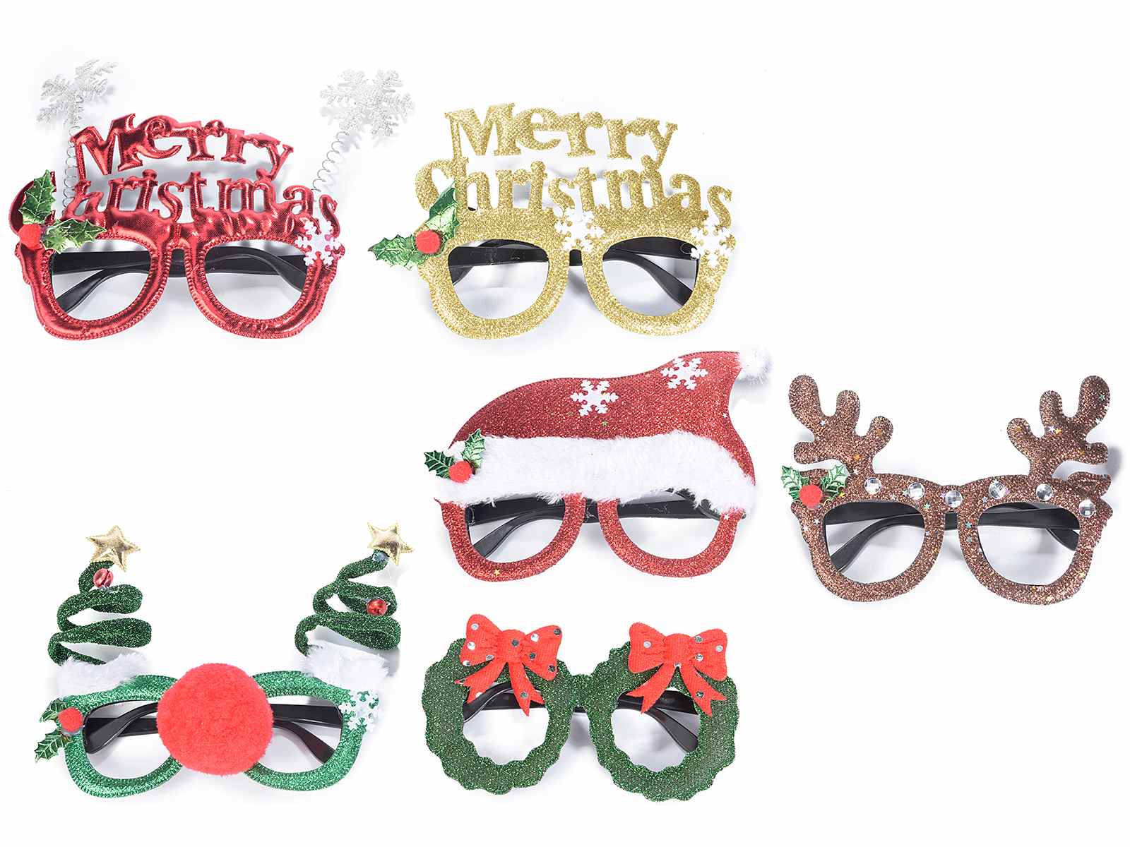 Immagini Natalizie Occhiali.Occhiale Natalizio Rivestito In Stoffa In Conf Singola 54 36 54 Art From Italy