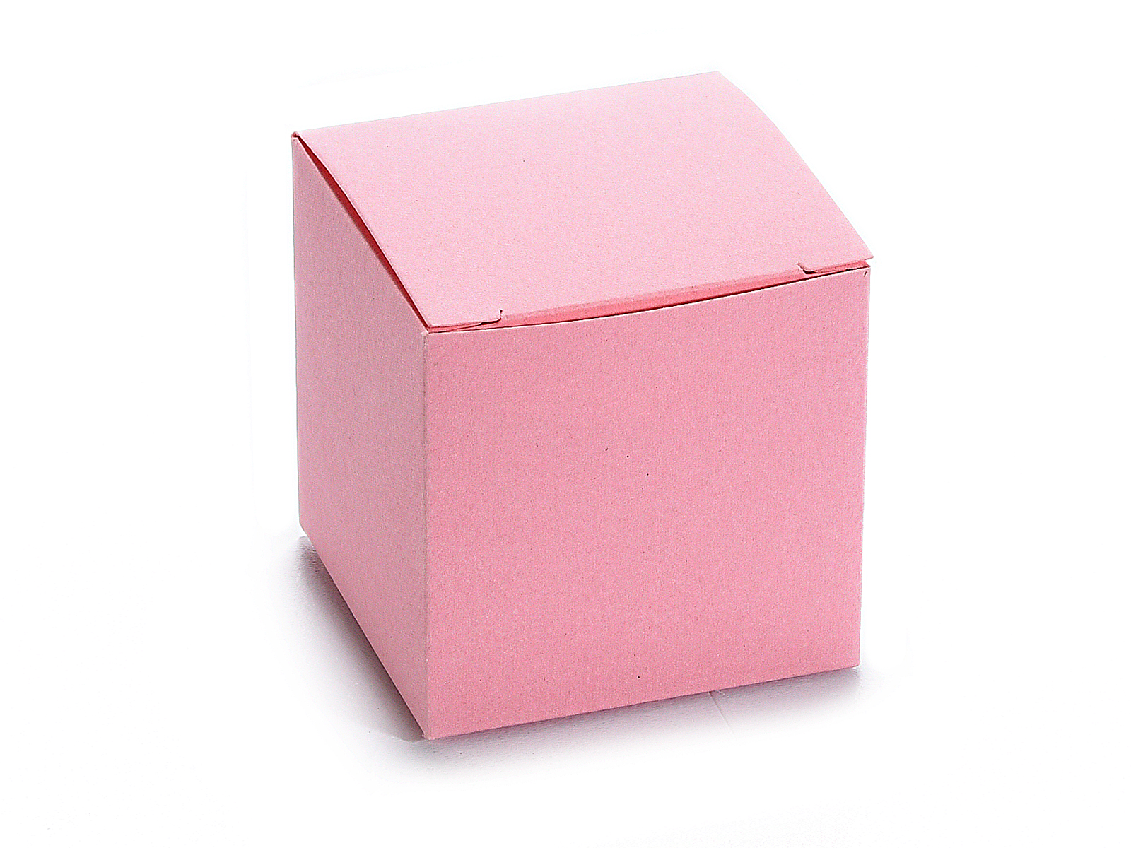 Scatola cubo in carta rosa (12.16.70) - Art From Italy