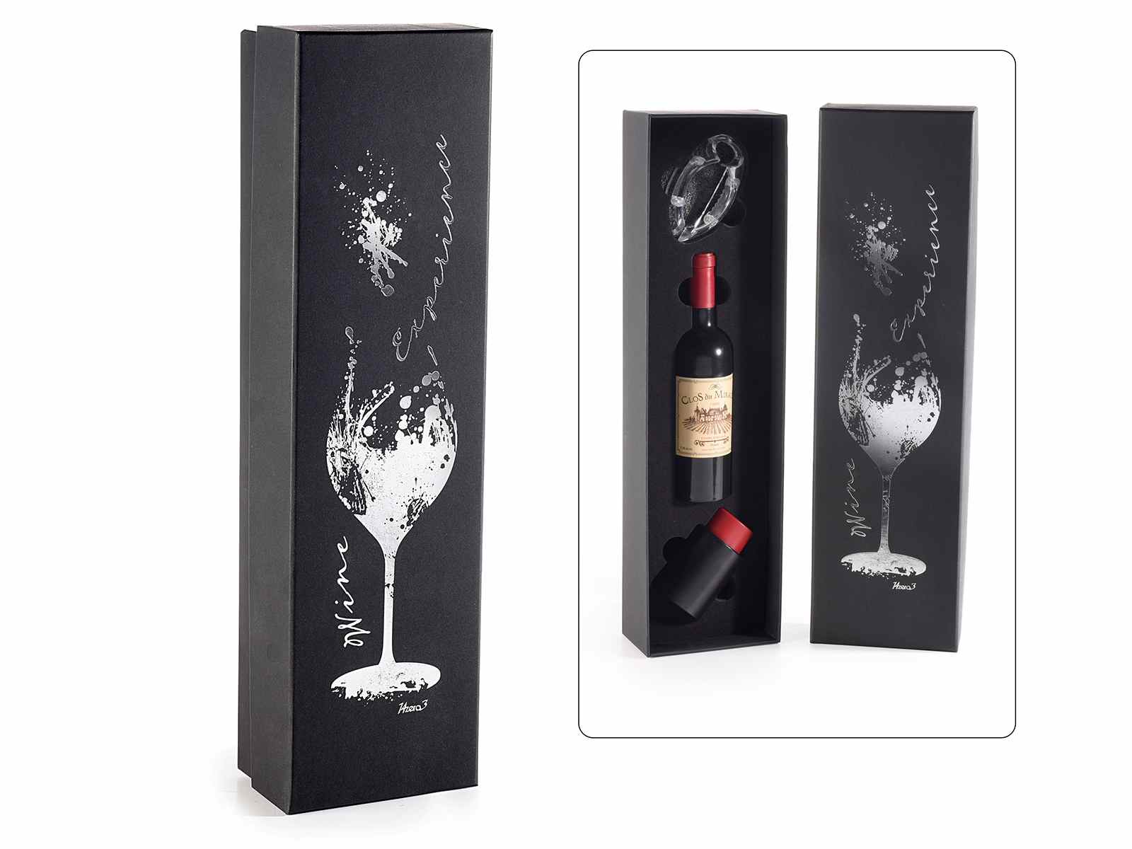Scatola regalo con 3 accessori da sommelier per il vino (54.46.01) - Art  From Italy