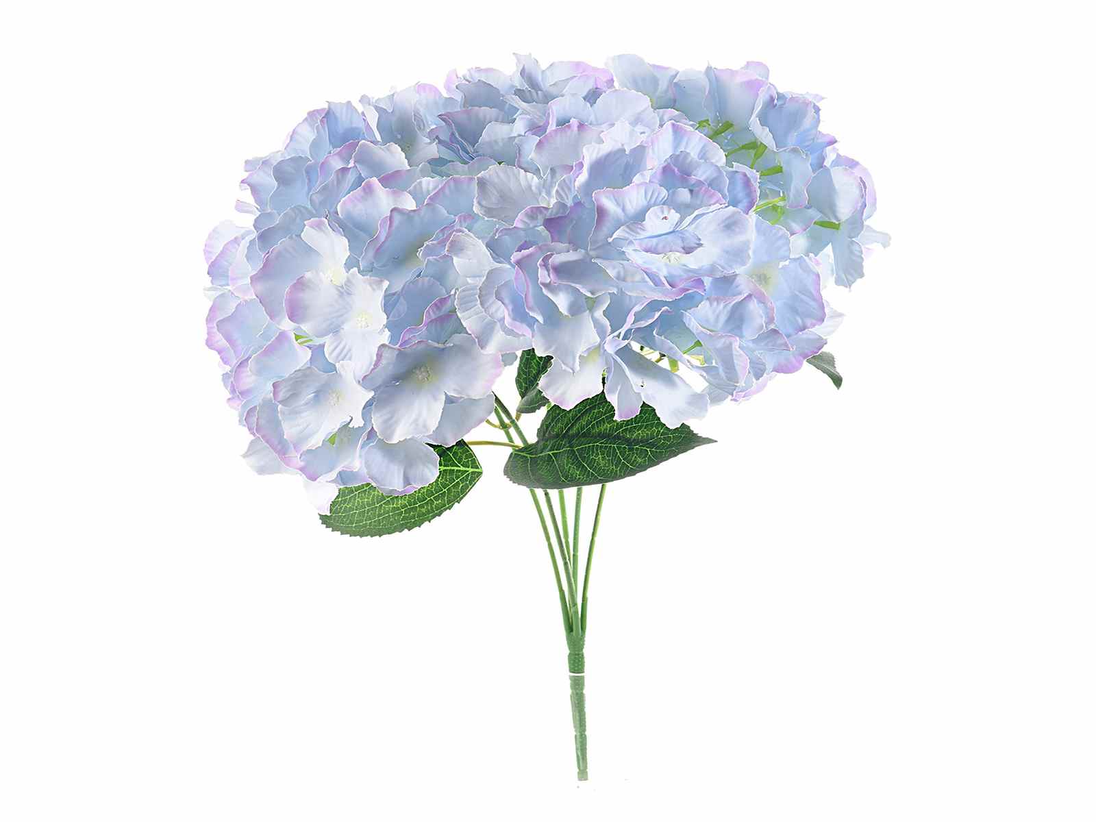 Rama de hortensia artificial de tela () - Art From Italy