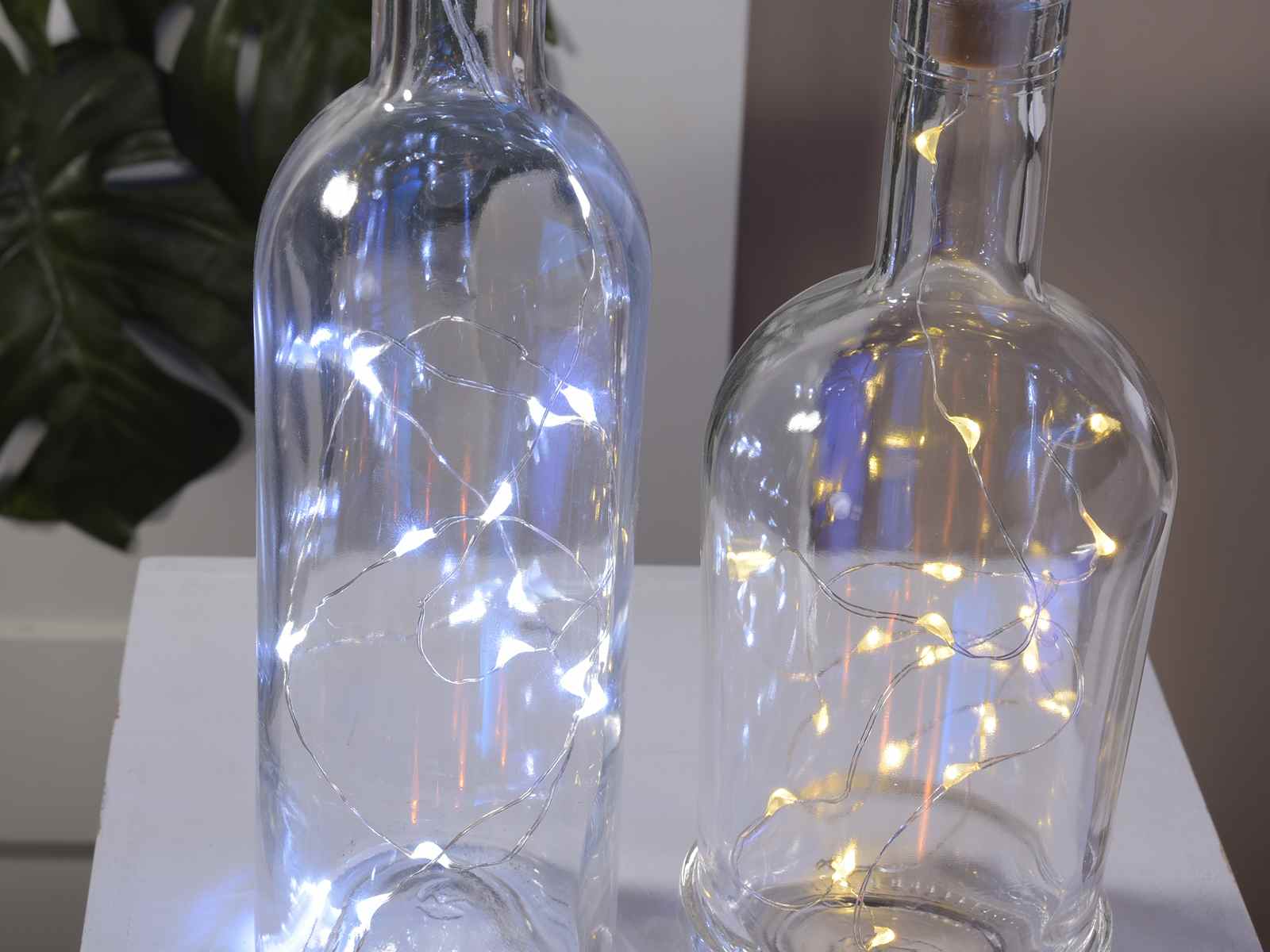 Lumières LED avec bouchon de bouteille