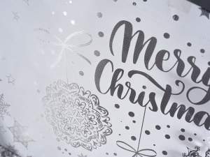 Wholesale silver Christmas shopping bags