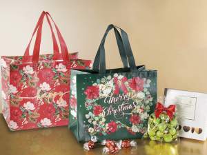 wholesale christmas shopping bag tnt mistletoe