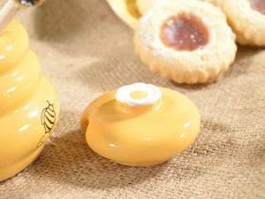 Ceramic jar honey holder
