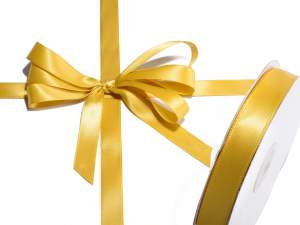 Wholesale double satin gold ribbon