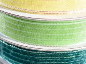 Green ribbon wholesaler lamé threads
