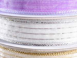 Wholesale white ribbon lamé threads