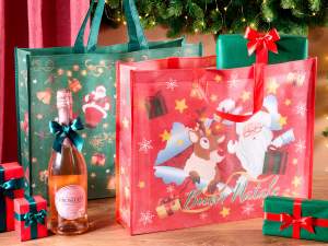 wholesale Santa Claus shopper bag