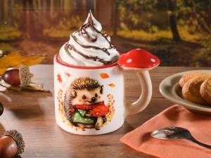 wholesale cup mushroom hedgehog autumn