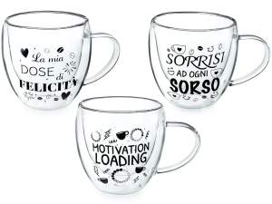 wholesale double-bottom glass cup