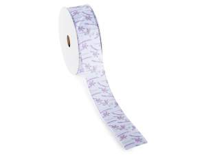 wholesale lavender woven ribbon