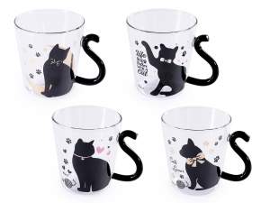 wholesale cat cup handle tail