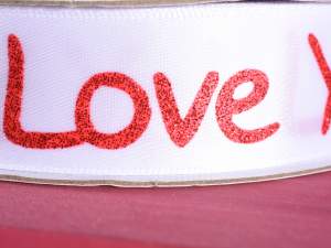 Wholesale ribbon I love you valentine