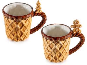 wholesale gingerbread man mug