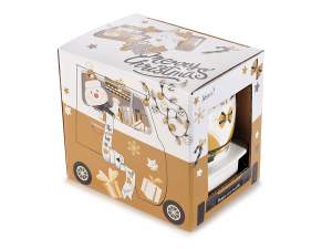 Wholesale Christmas porcelain Santa mugs