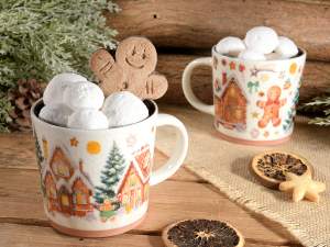 wholesale gingerbread christmas mug