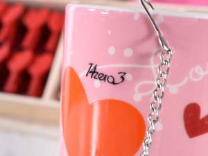 Wholesale heart mugs with handle