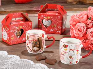 wholesale Valentine's Day heart gift mug