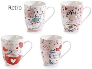 wholesaler porcelain cups gnomes hearts