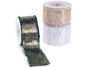 wholesaler metal effect christmas ribbons