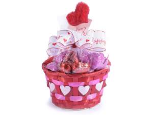 Wholesaler of organza ribbons with heart print