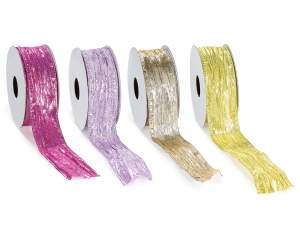 wholesale metallic satin ribbons
