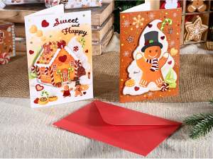 wholesale christmas card gingerbread cookies