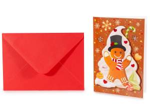 wholesale christmas card gingerbread cookies