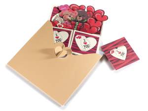 wholesale 3d pop-up valentine greeting cards