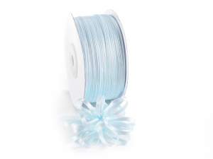 Wholesale double satin ribbon blue baby pull