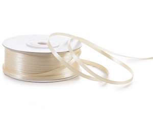 Wholesale double satin ecru ribbons