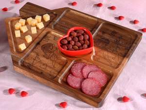 wholesale acacia wood cutting board tray cottage