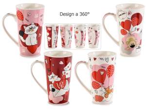 wholesale cups dogs cats hearts valentine
