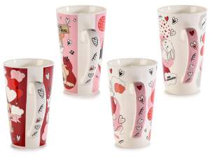 wholesale cups dogs cats hearts valentine