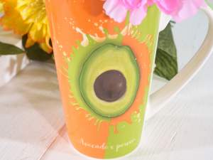 Wholesale fruit print mugs