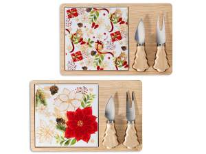 Aperitif and cutting board set