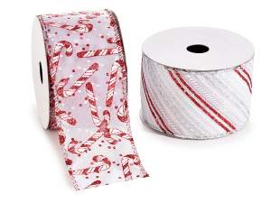 wholesale candy cane ribbon