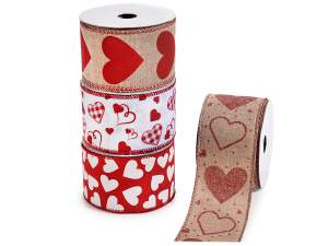Wholesale Valentine's Day Hearts Modelling Ribbon