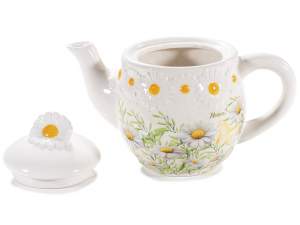 wholesale ceramic teapot daisies