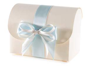 Wholesale double satin ribbon white color