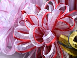 Wholesale two-tone veil ribbon pull
