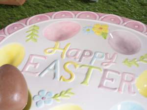 wholesale easter egg holder plate